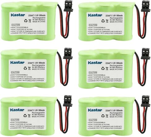 Kastar 1-Pack 2/3AA 3.6V 800mAh Ni-MH بطارية بديلة لباناسونيك KX-T3880 KXT3905 KX-T3905 KXT3908 KX-T3908 KXT3910 KX-T3910 KXT39101 KX-T39101 KXT39102 KX-T39102 KXT3912 KX-T3912 KXT3920 in Saudi Arabia