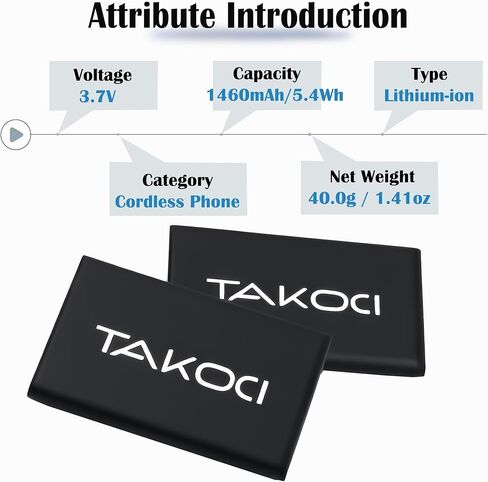 10-Pack 1460mAh 3.7V 5.4Wh Upgrade YL-5J Batteries Compatible with Yealink W59R W56H W56H/P W79P W76P W60P W77P Battery with Tools in Saudi Arabia