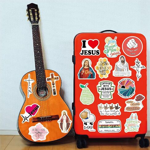 Christian Stickers | 100pcs Random Stickers Pack | Adults Teens Kids | Waterproof Vinyl Stickers Decals | Water Bottle Skateboard Helmet Laptop Bicycle in Saudi Arabia