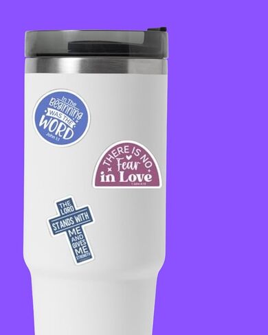 Christian Stickers | 100pcs Random Stickers Pack | Adults Teens Kids | Waterproof Vinyl Stickers Decals | Water Bottle Skateboard Helmet Laptop Bicycle in Saudi Arabia