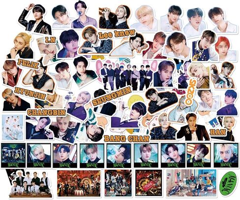 SKZ Sticker Pack Merch Deco Gift for SKZ Boys and Girls, Laptop Luggage Water Bottle Phone Decoration in Kuwait