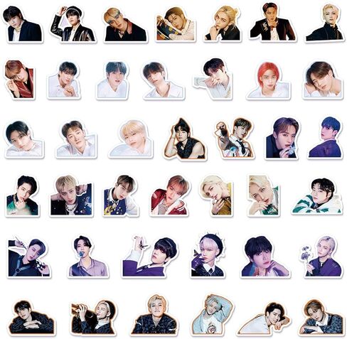 SKZ Sticker Pack Merch Deco Gift for SKZ Boys and Girls, Laptop Luggage Water Bottle Phone Decoration in Kuwait