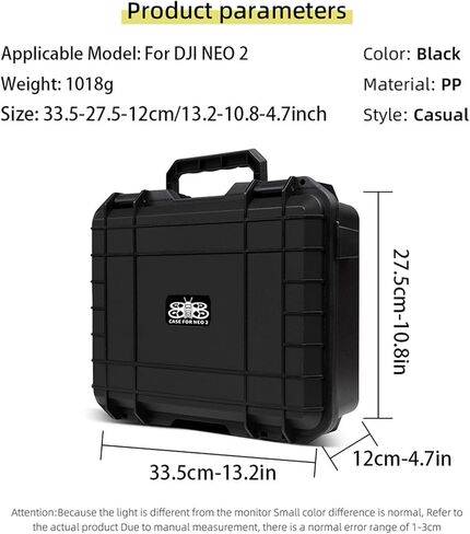 حافظة صلبة Neo 2، حقيبة حمل مضادة للماء للسفر، حقيبة كتف للتخزين لـ DJI Neo 2 Fly More Combo، وحدة التحكم عن بعد RC-N3 والملحقات in Kuwait