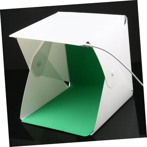 مجموعة خيمة تصوير فوتوغرافي صغيرة قابلة للطي مقاس 20 سم من Gadpiparty مع صندوق إضاءة LED، وشرائط LED مزدوجة، وخلفيتين ملونتين، وصندوق إضاءة صور محمول لتصوير المنتج in Kuwait