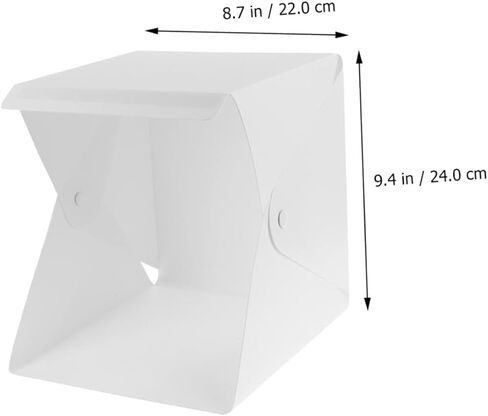 20 سنتيمتر صغيرة صندوق الصور خيمة بإضاءة LED المحمولة للطي لينة ضوء التصوير استوديو اطلاق النار خيمة للتصوير الفوتوغرافي المنتج in Kuwait