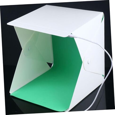 20 سنتيمتر صغيرة صندوق الصور خيمة بإضاءة LED المحمولة للطي لينة ضوء التصوير استوديو اطلاق النار خيمة للتصوير الفوتوغرافي المنتج in Kuwait