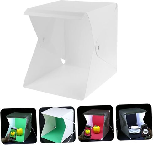 20 سنتيمتر صغيرة صندوق الصور خيمة بإضاءة LED المحمولة للطي لينة ضوء التصوير استوديو اطلاق النار خيمة للتصوير الفوتوغرافي المنتج in Kuwait