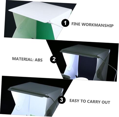 20 سنتيمتر صغيرة صندوق الصور خيمة بإضاءة LED المحمولة للطي لينة ضوء التصوير استوديو اطلاق النار خيمة للتصوير الفوتوغرافي المنتج in Kuwait