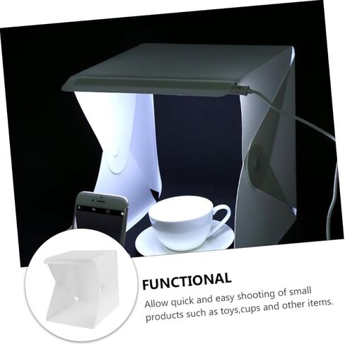 20 سنتيمتر صغيرة صندوق الصور خيمة بإضاءة LED المحمولة للطي لينة ضوء التصوير استوديو اطلاق النار خيمة للتصوير الفوتوغرافي المنتج in Kuwait