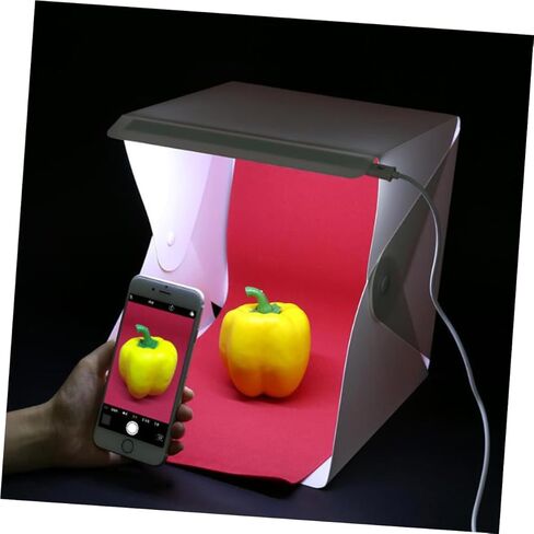 20 سنتيمتر صغيرة صندوق الصور خيمة بإضاءة LED المحمولة للطي لينة ضوء التصوير استوديو اطلاق النار خيمة للتصوير الفوتوغرافي المنتج in Kuwait