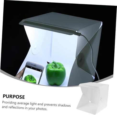 20 سنتيمتر صغيرة صندوق الصور خيمة بإضاءة LED المحمولة للطي لينة ضوء التصوير استوديو اطلاق النار خيمة للتصوير الفوتوغرافي المنتج in Kuwait