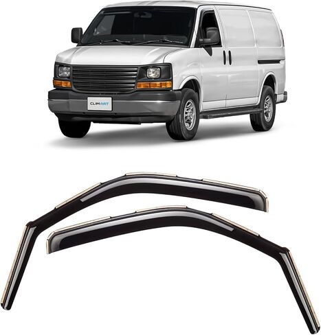 CLIM ART in-Channel Incredibly Durable Rain Guards for Dodge Ram 1500 Classic 2019-2025 Crew Cab, Original Window Deflectors, Vent Window Visors, Vent Deflector, 4 pcs. - 619438 in Saudi Arabia