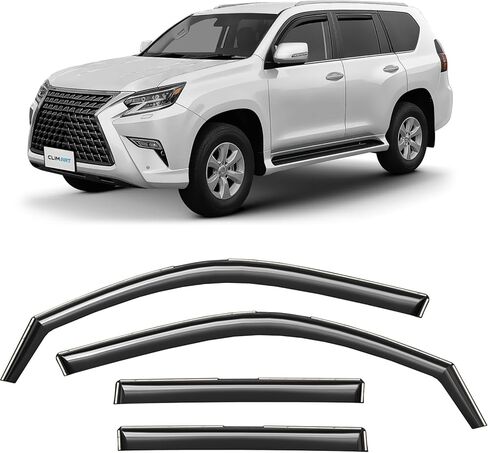 CLIM ART in-Channel Incredibly Durable Rain Guards for Dodge Ram 1500 Classic 2019-2025 Crew Cab, Original Window Deflectors, Vent Window Visors, Vent Deflector, 4 pcs. - 619438 in Saudi Arabia