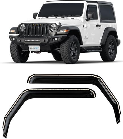 CLIM ART in-Channel Incredibly Durable Rain Guards for Dodge Ram 1500 Classic 2019-2025 Crew Cab, Original Window Deflectors, Vent Window Visors, Vent Deflector, 4 pcs. - 619438 in Saudi Arabia