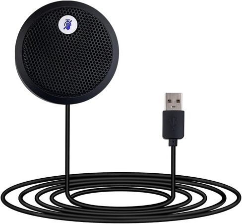 ميكروفون كمبيوتر USB، ميكروفون USB للمؤتمرات، زر كتم الصوت مع مؤشر LED، ميكروفون كمبيوتر مكثف متعدد الاتجاهات لمؤتمرات الفيديو، التوصيل والتشغيل للكمبيوتر الشخصي والكمبيوتر المحمول وماك (بدون مكبر صوت) in Saudi Arabia