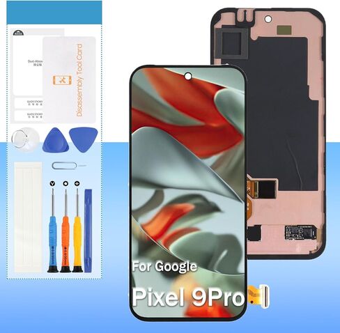 OLED for Google Pixel 9 Pro Screen Replacement GR83Y, GEC77, GWVK6 6.3“ LCD Display Touch Digitizer Assembly with Tools in Saudi Arabia
