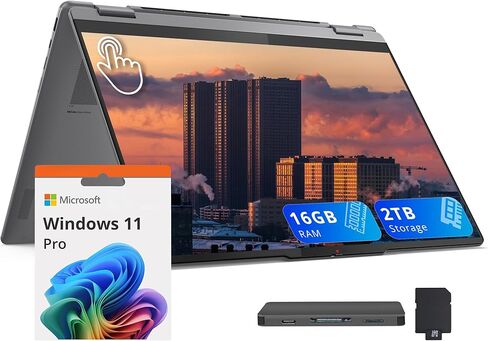 لينوفو يوجا 7i 2 في 1 16 بوصة 2 كيه لاب توب لمس، انتل كور الترا 7 256 فولت، 16 جيجا LPDDR5X، 3 تيرابايت (2 تيرابايت SSD + 1 تيرابايت قاعدة تركيب)، Intel Arc Graphics، لوحة مفاتيح رقمية، Copilot+ PC، Wi-Fi 7، Win11 Pro، رمادي in Kuwait