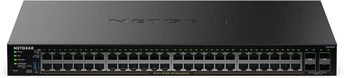 سلسلة NETGEAR S350 ذات 52 منفذ Gigabit Ethernet PoE + محول أساسي ذكي مُدار - 48 x 1G PoE+ @ 380W، 4 x 1G مخصص SFP - سطح المكتب أو حامل الحامل (GS348TPv2) in Saudi Arabia
