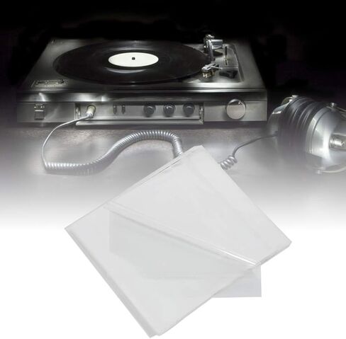50 pcs 12 inch Record Sleeves, Reusable Protective Storage Bag Covers for 12 Inches Disc or Smaller, Keep Records Clean and Dust Free in Saudi Arabia