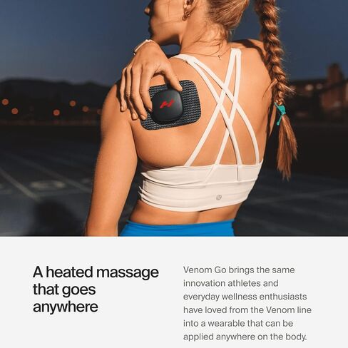 Hyperice Venom Go - Advanced Heat and Vibration Wearable - Venom Go Pack Includes Venom Go Pod - Case and Refill Pads in Saudi Arabia
