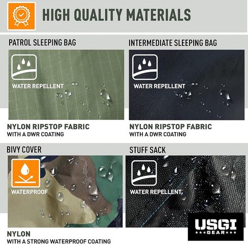 Military Sleeping Bag System Tactical Gear – 4-Part Modular Sleeping Bags Cold Weather Includes Stuff Sack, Bivy Cover, Intermediate Cold Weather and Patrol Bag – Waterproof and Lightweight in Saudi Arabia