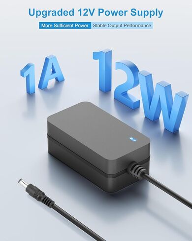 ALITOVE 12V DC مزود الطاقة 1A 12W محول تيار متردد 100-240V 50-60hz إلى 12 فولت 1Amp 0.5A سلك طاقة محول 6.5FT 5.5 x 2.5mm 2.1mm قابس مع 14 طرف لشريط LED ضوء كاميرا CCTV الأمنية والمزيد in Kuwait