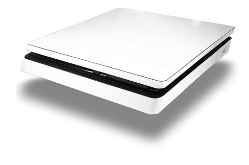 غلاف لاصق من الفينيل متوافق مع مجموعة Sony PlayStation 4 Slim Console Solids باللون الأبيض (جهاز PS4 غير متضمن) in Kuwait