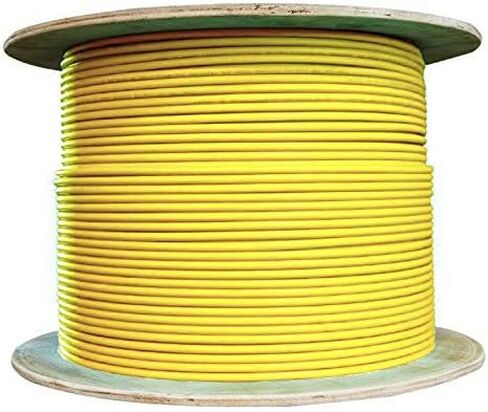 Singlemode Armored Fiber Optic Cable, 12-Strand Corning Ultra OS2 9/125, Riser Rated, Yellow, 500ft in Saudi Arabia