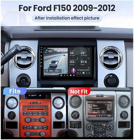 ستيريو سيارة أندرويد 13.0 مزدوج الدين لسيارة Ford F150 2009-2012 9 بوصة HD شاشة تعمل باللمس سيارة صوت الوسائط المتعددة استقبال مع Carplay Android Auto GPS راديو ملاحة بلوتوث كاميرا in Kuwait