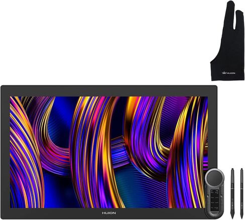 HUION KAMVAS Pro 27 (144 هرتز) 4K UHD تابلت رسم مع شاشة، PenTech 4.0 Stylus، Canvas Glass 3.0 كمبيوتر لوحي للرسومات 98% Adobe RGB شاشة رسم متعددة اللمس مع قفاز رفض راحة اليد عن بعد in Saudi Arabia