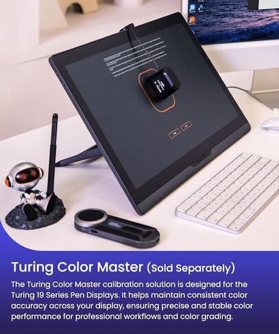 DIGIDRAW Drawing Tablet 18.4in 4K UHD with Touch Screen, △E<1.3 99.8% sRGB 16K Pressure Battery-Free Pen Fully Laminated Anti-Glare+Anti-Fingerprint Includes Remote Control for Digital Art, Animation in Saudi Arabia