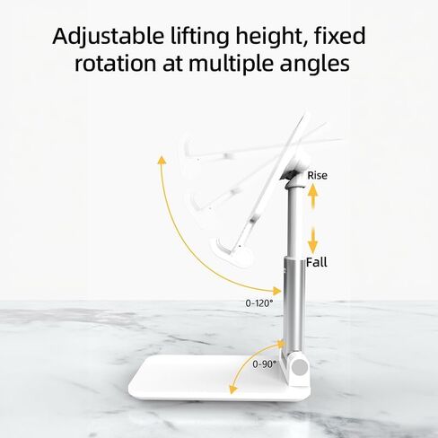 Pink，The Adjustable Angle and Height of The Mobile Phone Stand are Suitable for All Mobile Phones and can be Folded for Office use in Saudi Arabia