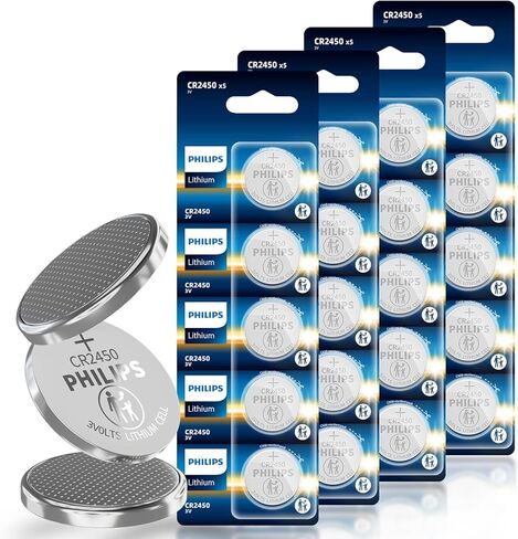Philips CR2450 3V Lithium Battery (5 Pack) in Saudi Arabia
