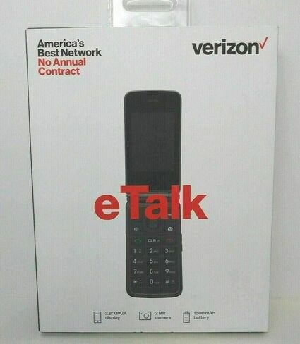 Verizon Wireless Freetel eTalk Prepaid Flip Phone (Gray) in Saudi Arabia