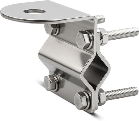 Anina Groove CB Radio Antenna Mount for SO239 Stud 3/8-24 Thread Stainless Steel Bracket Fit Truck Mirror (Fits 13-30mm Tube), Semi Truck, Jeep, Off-Road Vehicles in Saudi Arabia
