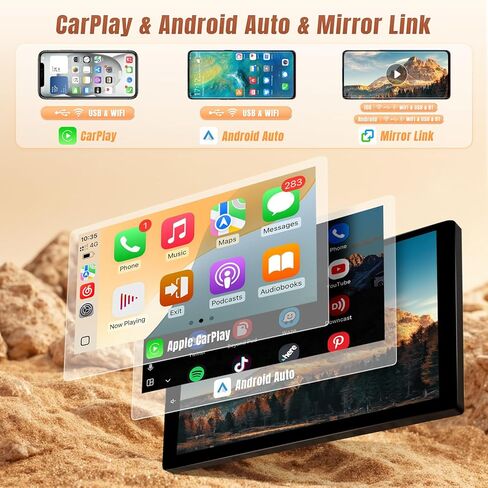 Upgraded Android Car Radio for Toyota Corolla 2003 2004 2005 2006 2007 2008 with Carplay Android Auto, 2+32GB 9Inch Touch Screen for Corolla Stereo with GPS Navi Bluetooth WiFi + MIC + Camera in Saudi Arabia