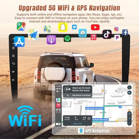 Upgraded Android Car Radio for Toyota Corolla 2003 2004 2005 2006 2007 2008 with Carplay Android Auto, 2+32GB 9Inch Touch Screen for Corolla Stereo with GPS Navi Bluetooth WiFi + MIC + Camera in Saudi Arabia