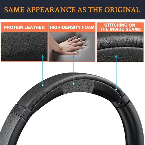 SOULWIT Headband Cover for Sony WH-XB910N Extra BASS Noise Cancelling Headphones (Do Not Fit WH-XB900N), Replacement Headstrap Pad Repair Part - Black in Saudi Arabia