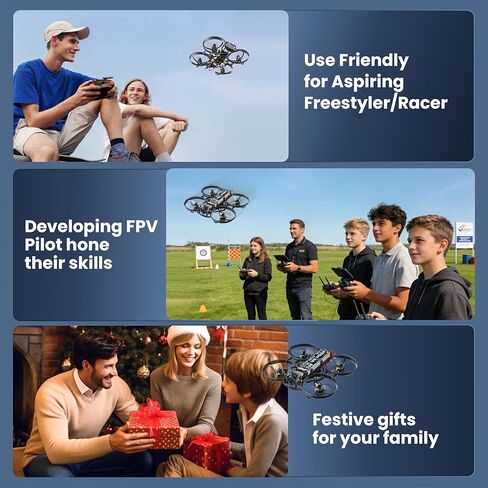 R8 ELRS بدون فرشاة Whoop Quadcopter، خفيفة الوزن 1S 80 مم Micro FPV بدون طيار BNF مع شاحن بطارية 6 منافذ، بطاريتان تطير لمدة 12 دقيقة لسباق FPV الحر في الأماكن المغلقة والخارجية، FOV160°، Matrix G4 5IN1 FC، محرك 0802 20000KV in Kuwait