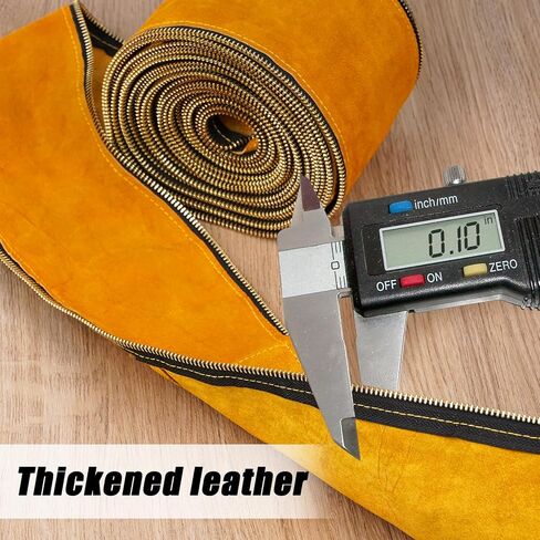 TIG Welding Torch Cable Cover - Leather Tig Hose Cover For TIG/MIG Torch Cable, 25ft Long, 4in Wide, Easy To Fold And Place in Saudi Arabia