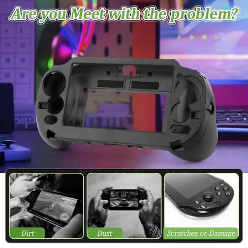 Hand Grip for Playstation PS Vita 1000 L2 R2 Trigger Hand Grip Shell Controller Protective Case Accessories Parts in Saudi Arabia