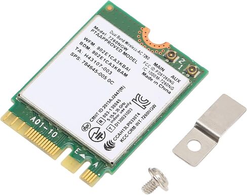 Dual Band WiFi Card, 2.4Ghz 5Ghz 1200Mbps BT 4.0 NGFF M.2 Wireless Internet Card with BT 4.0, for Laptops in Saudi Arabia