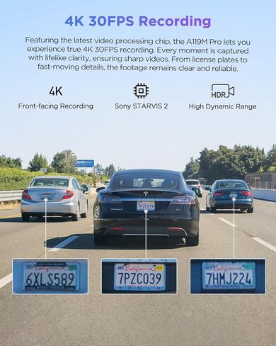 【الحزمة: VIOFO A119M Pro + جهاز التحكم عن بعد】 VIOFO A119M Pro 4K HDR MINI Dash Cam، مستشعر STARVIS 2 IMX678، كاميرا أمامية للسيارات، Wi-Fi 6، GPS رباعي الوضع، التحكم الصوتي in Saudi Arabia