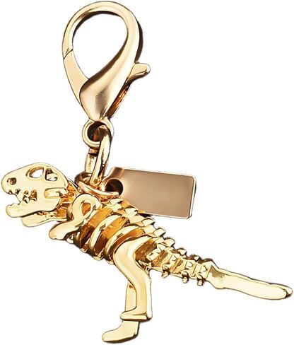 Dinosaur Keychain Gold Bag Charms Purse Charms for Handbags Backpack Cut Car Keys Accessorise Gifts for Women in Saudi Arabia