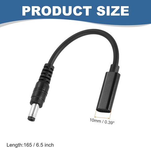 محول USB C إلى DC، 5.5x2.1 مم USB C إلى DC كابل الطاقة محول التوصيل الأسطواني للهاتف المحمول in Saudi Arabia
