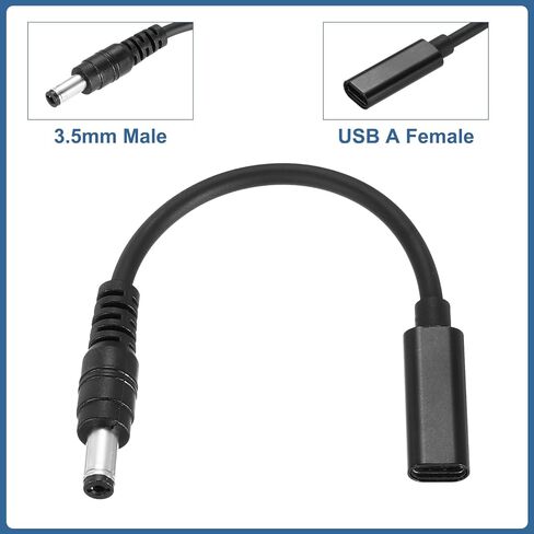 محول USB C إلى DC، 5.5x2.1 مم USB C إلى DC كابل الطاقة محول التوصيل الأسطواني للهاتف المحمول in Saudi Arabia