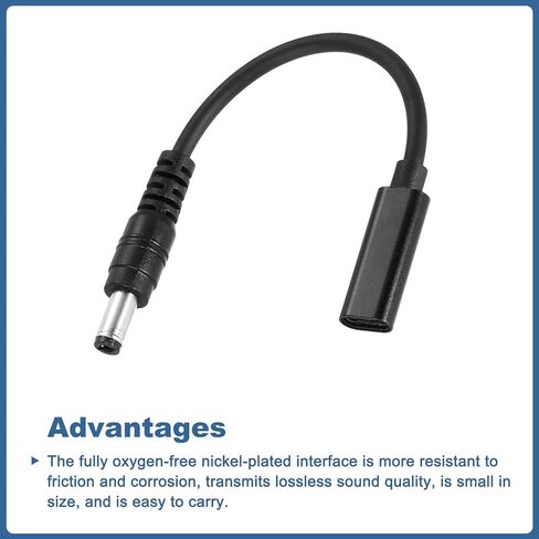 محول USB C إلى DC، 5.5x2.1 مم USB C إلى DC كابل الطاقة محول التوصيل الأسطواني للهاتف المحمول in Saudi Arabia