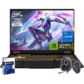 ASUS TUF F16 Gaming Laptop (2025), RTX 5070 8GB GDDR7, Intel 14th Core i7-14650HX, 16" FHD+ 165Hz Display, RGB Backlit Keyboard, 64 GB DDR5 5600GHz, 1 TB SSD Gen 4, Windows 11 Pro, Accessories in Kuwait