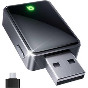 Wireless CarPlay Adapter Multi-Device Switching, Convert Wired to Wireless CarPlay Dongle for iPhone, Plug & Play for iOS 10+ & Cars 2018+ Model, Seamless Auto Connection in Kuwait