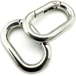 20 Pack 1 Inch Oval Carabiner Clip, Spring O Rings Hooks, Metal Spring Key Ring Buckle for Bags,Purses in Saudi Arabia